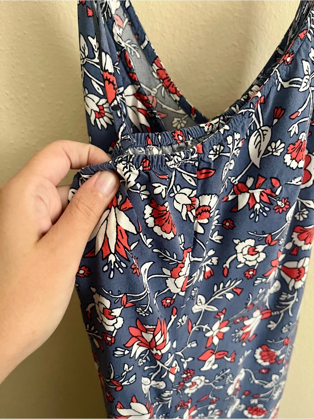 Old Navy Blue Floral Maxi Dress Medium Petite - Picture 9 of 10